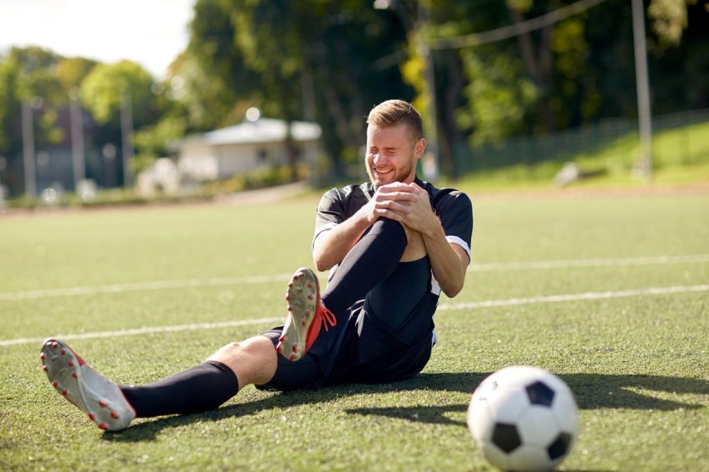 Sportverletzung Fussball