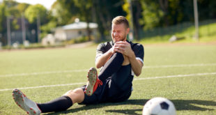 Sportverletzung Fussball